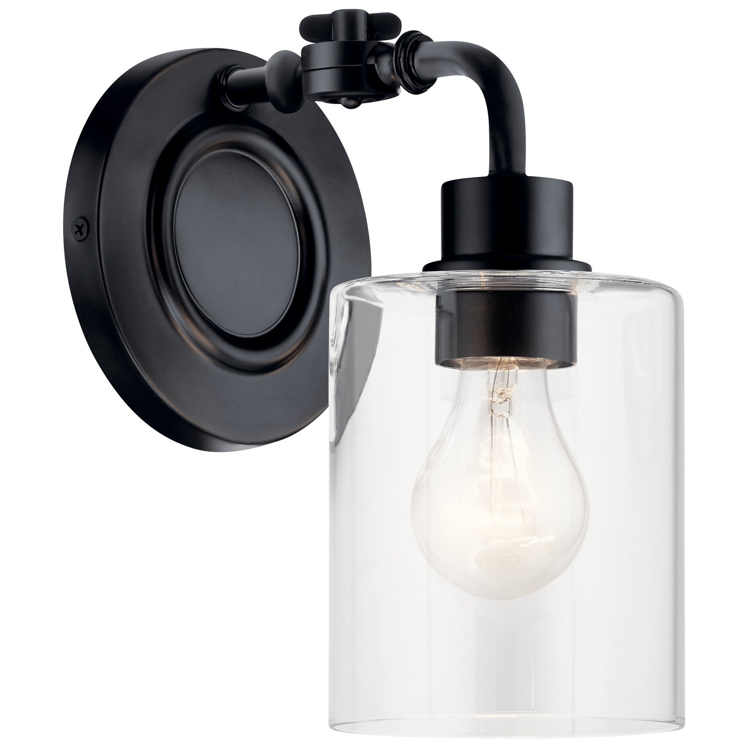 Kichler Lighting Gunnison 5.5 inch 1-Light Vanity Light Black - Mycitystee