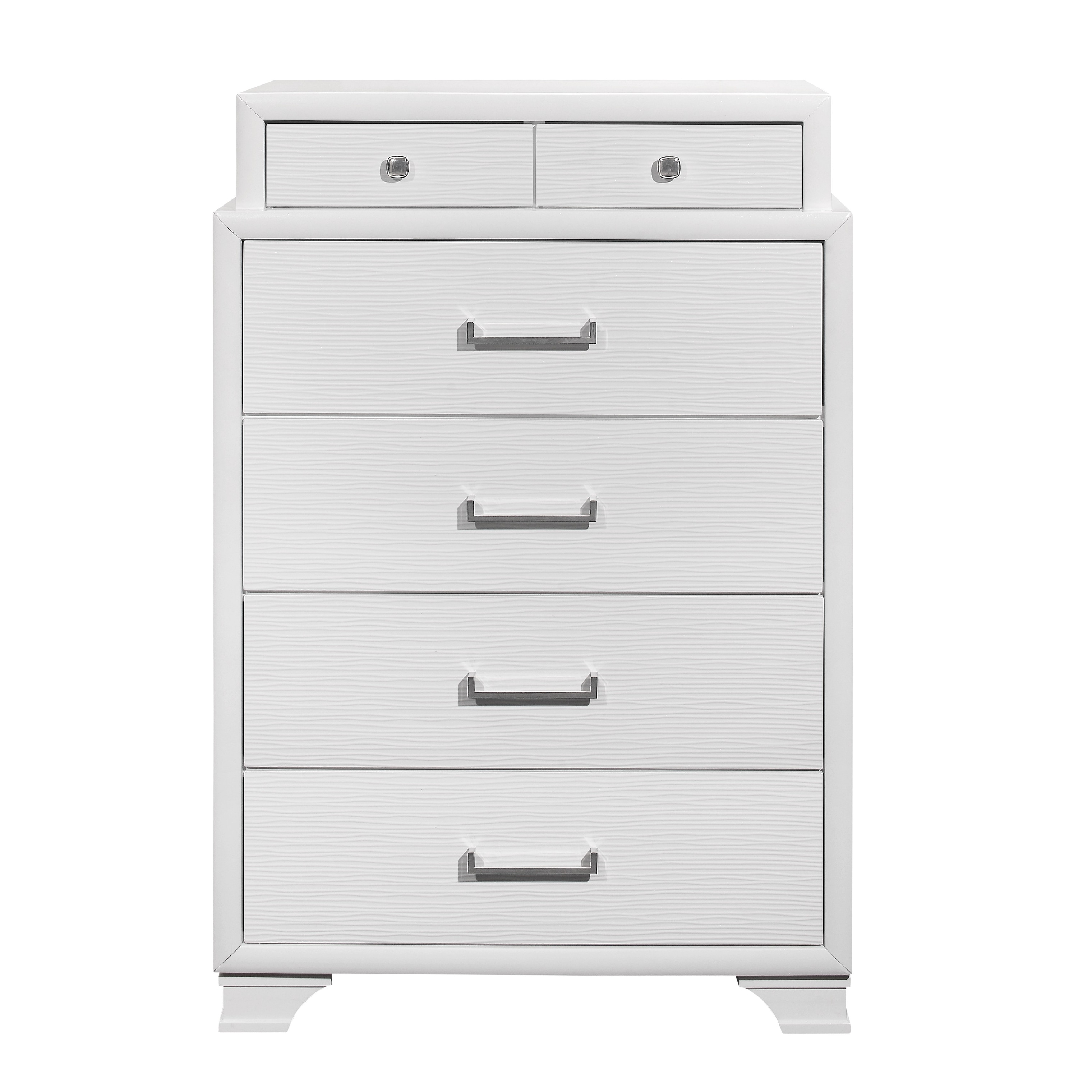 Global Furniture USA Jordyn White Textured Chest - - 33264623 - Mycitystee