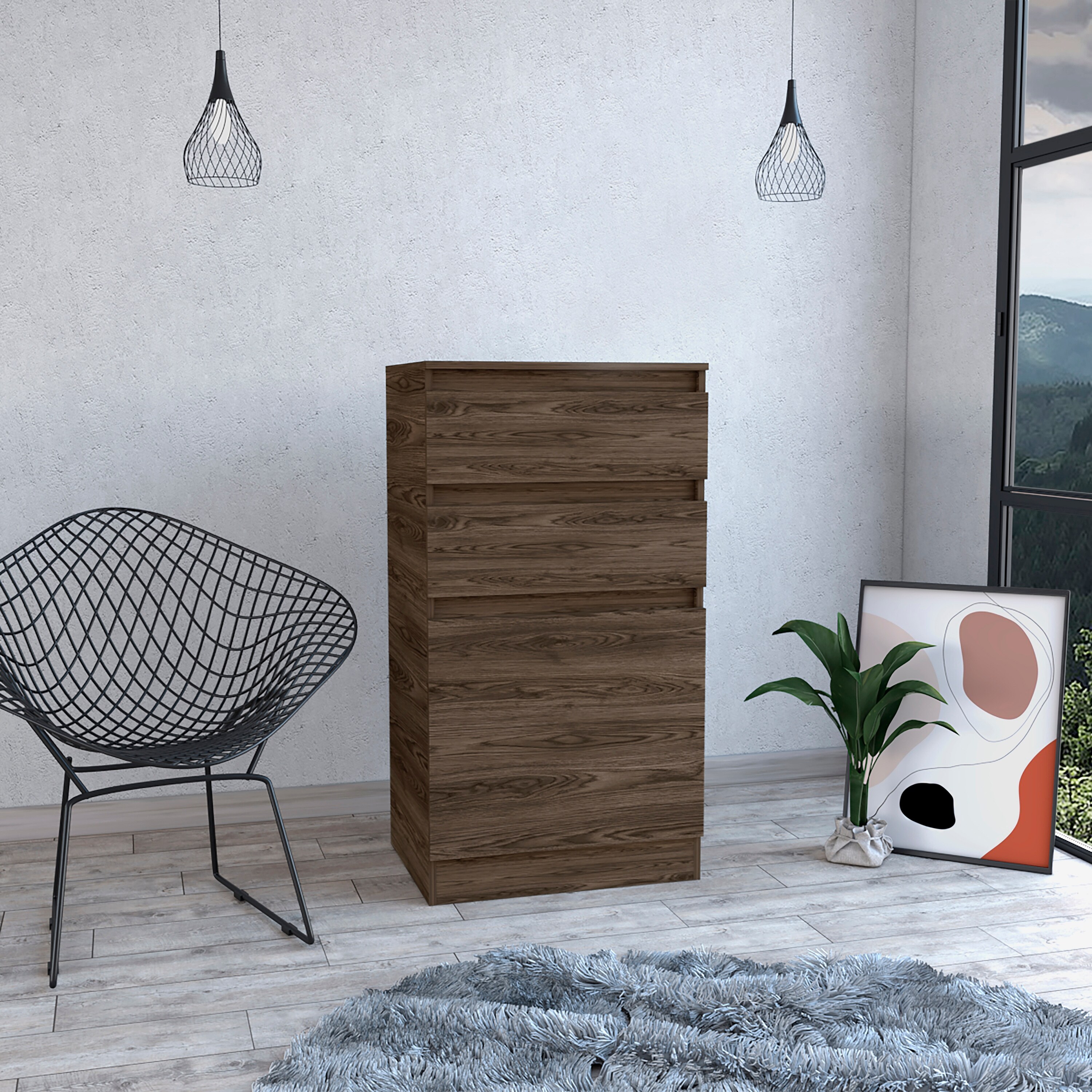 Kamelot Dresser with Mirror， Jewelry Box， Single Door Cabinet， and 2 Drawers - - 35569975 - Mycitystee