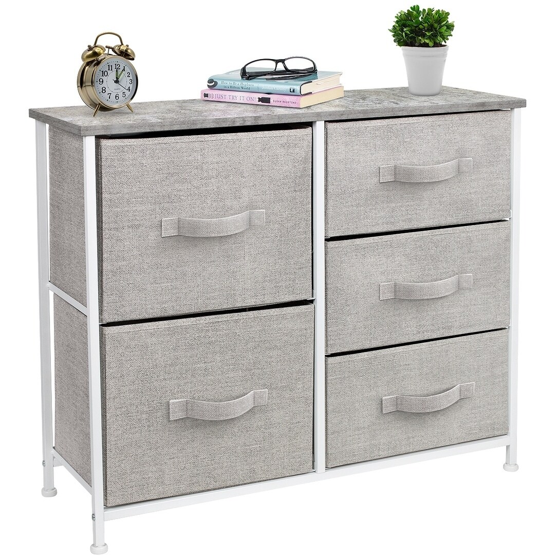 5 Drawers Chest Dresser - Grey - - 30821949 - Mycitystee
