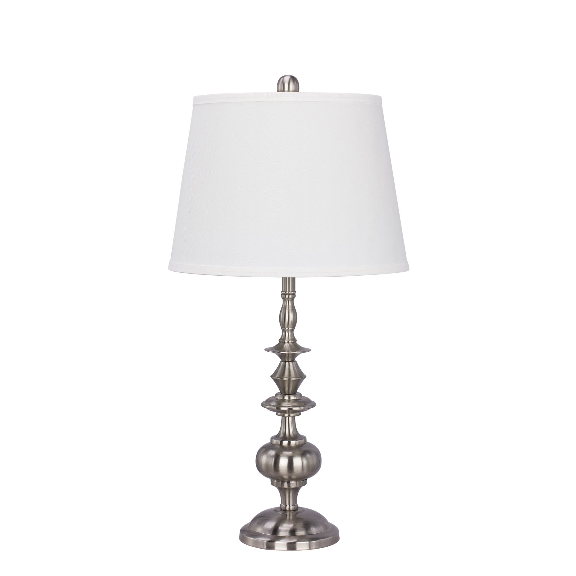 26 inch Metal Table Lamp With Brushed Nickel Finish - Mycitystee