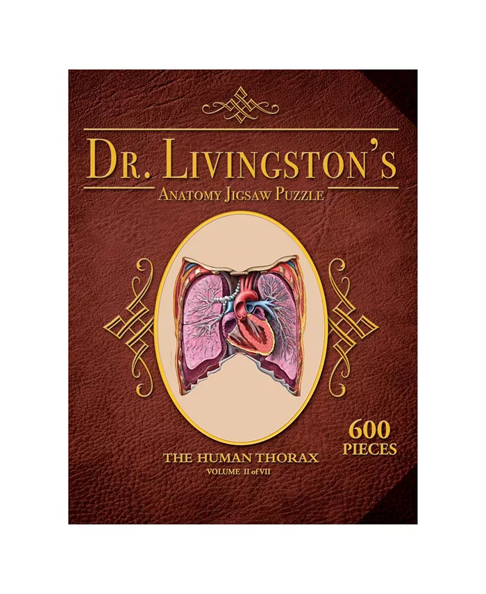 MasterPieces Puzzles Genius Games Dr. Livingston's Human Anatomy Jigsaw Puzzles - The Human Thorax - Mycitystee