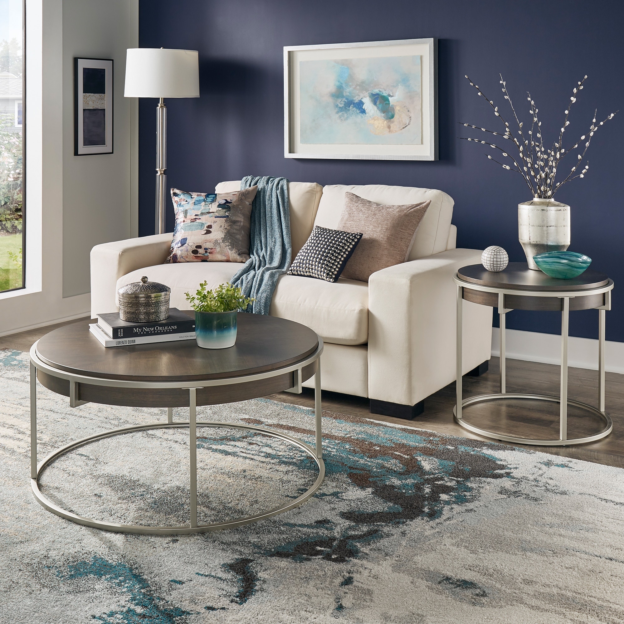 Cooke Round Table with Metal Base from iNSPIRE Q Modern - Mycitystee