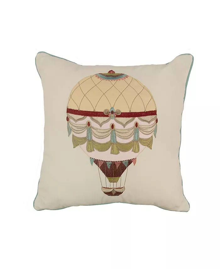 American Heritage Textiles Hot Air Balloon Decorative Pillow， 18