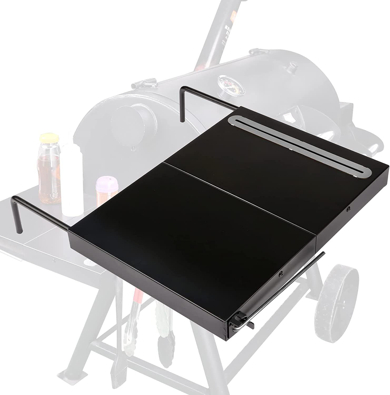 Grill Side Shelf for Oklahoma Joe's Highland Offset Smoker and Highland Reverse Flow Smoker, Grill Accessories - Mycitystee