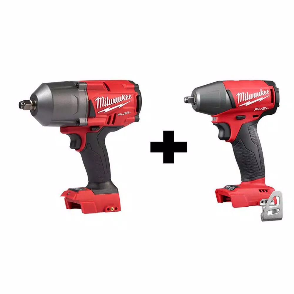Milwaukee M18 FUEL 18-Volt Lithium-Ion Brushless Cordless 1/2 in. High Torque and Compact Impact Wrench with Friction Ring (2-Tool) and#8211; XDC Depo - Mycitystee