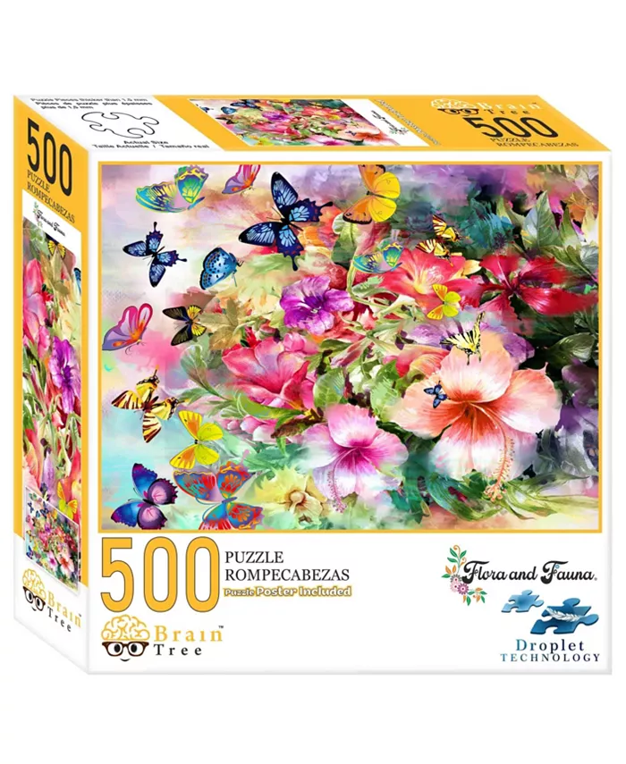 Brain Tree Games Flora and fauna 500 Piece Jigsaw Puzzles - Mycitystee