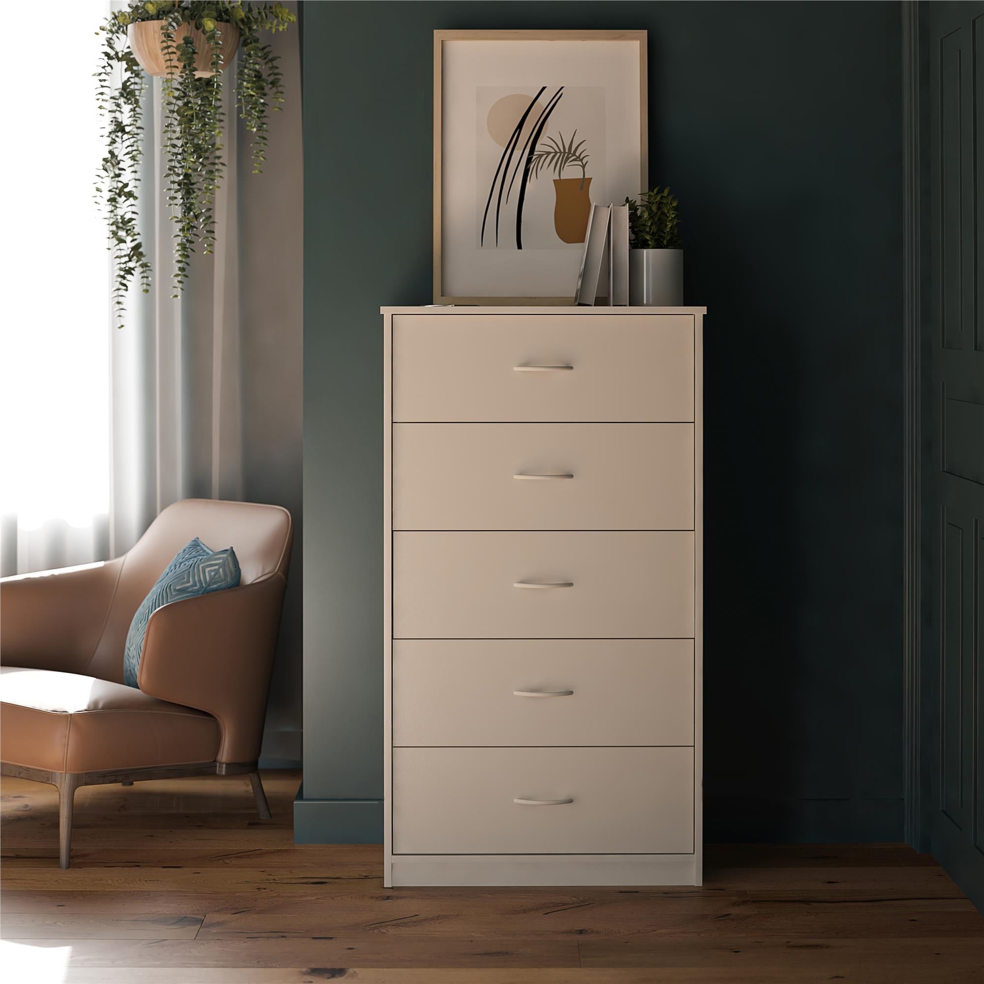 Classic 5 Drawer Dresser， White - - 36139075 - Mycitystee