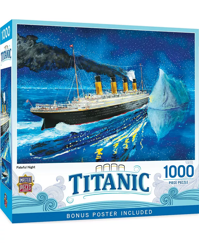 MasterPieces Puzzles MasterPieces 1000 Piece Puzzle - Titanic Fateful Night - Mycitystee