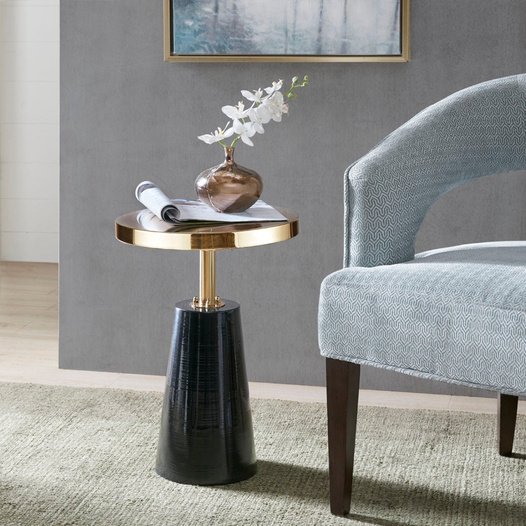 Sophia Round Metal Accent Table - Mycitystee