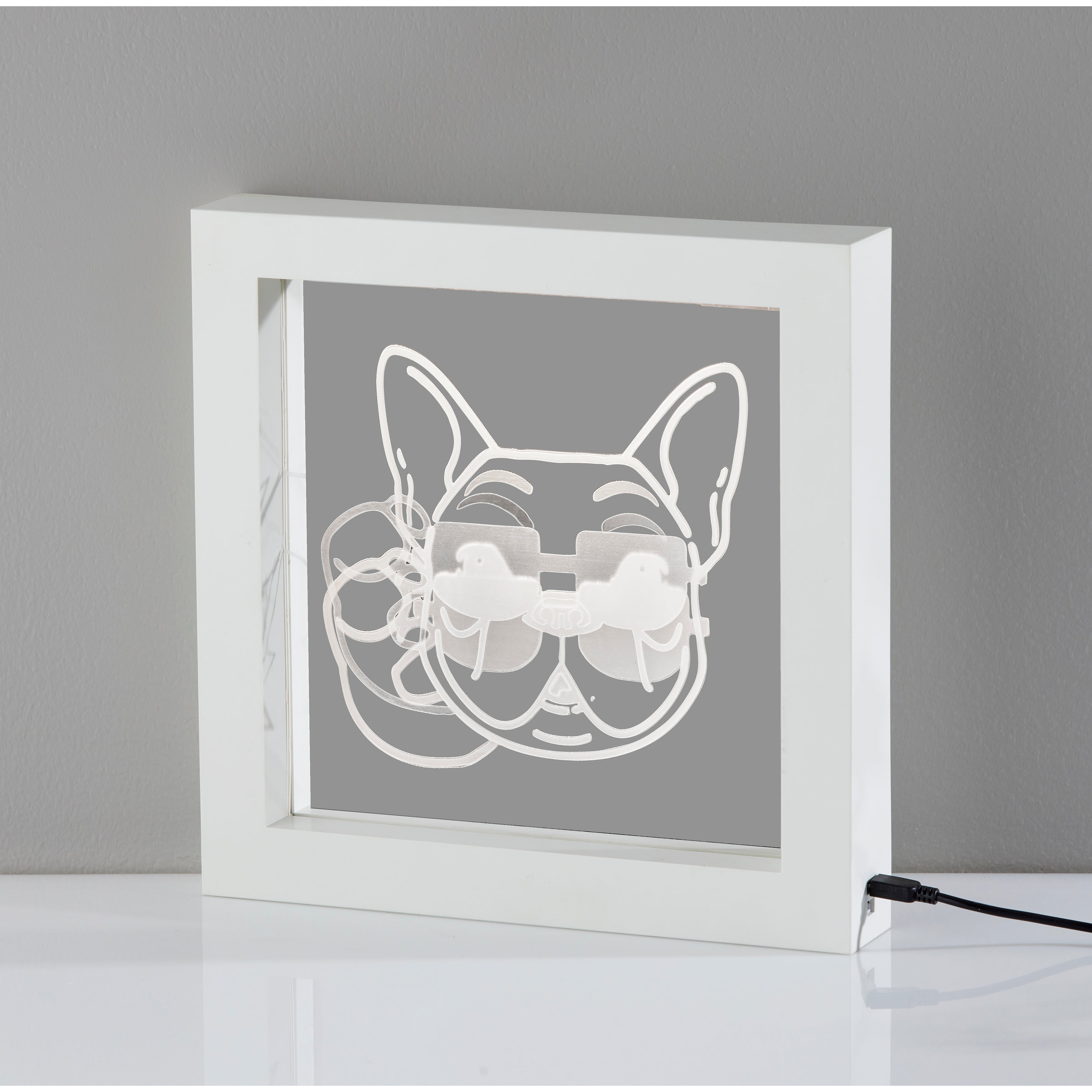 Cool Dog Video LED Light Box Table or Wall Lamp - Mycitystee