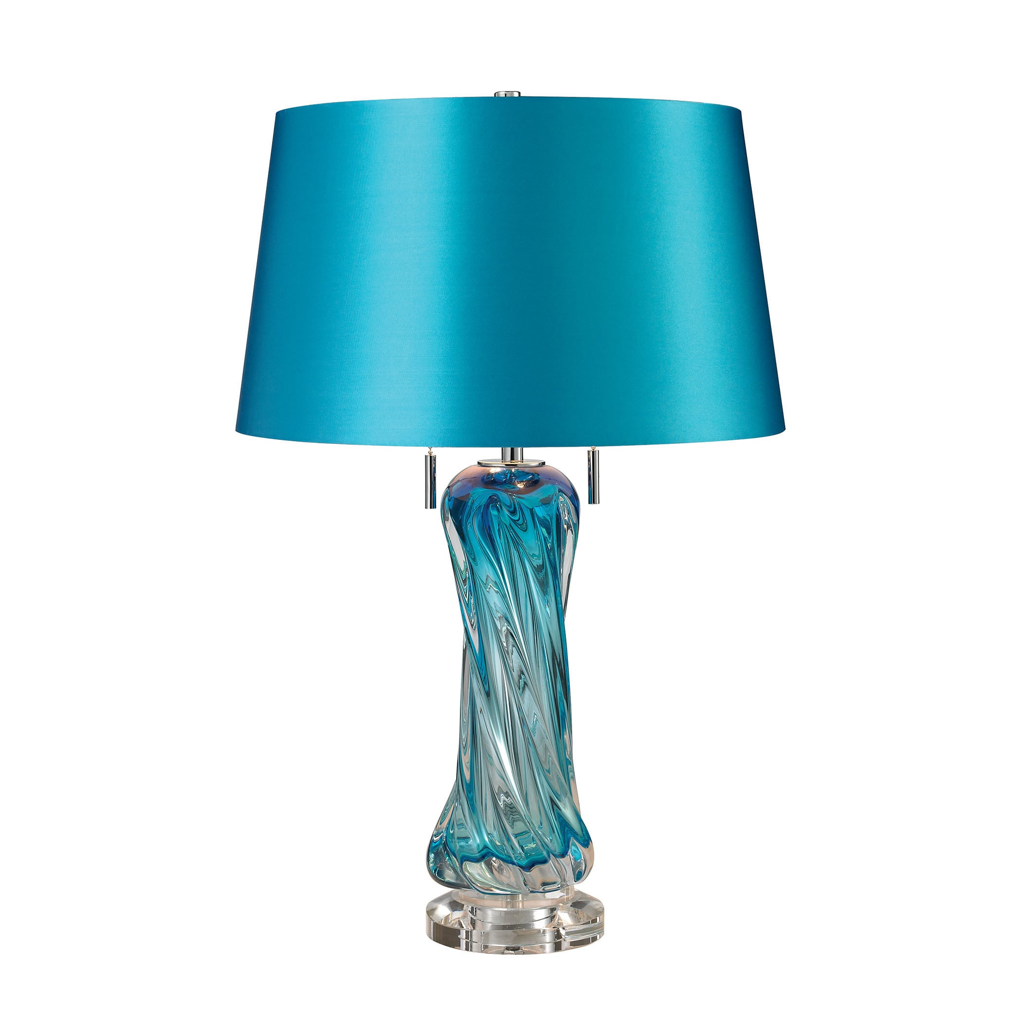 Dimond Vergato Blown Glass Blue Table Lamp - Mycitystee