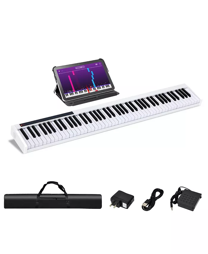 Costway 88 Key Portable Full Size Digital Piano MIDI Keyboard Toy - Mycitystee