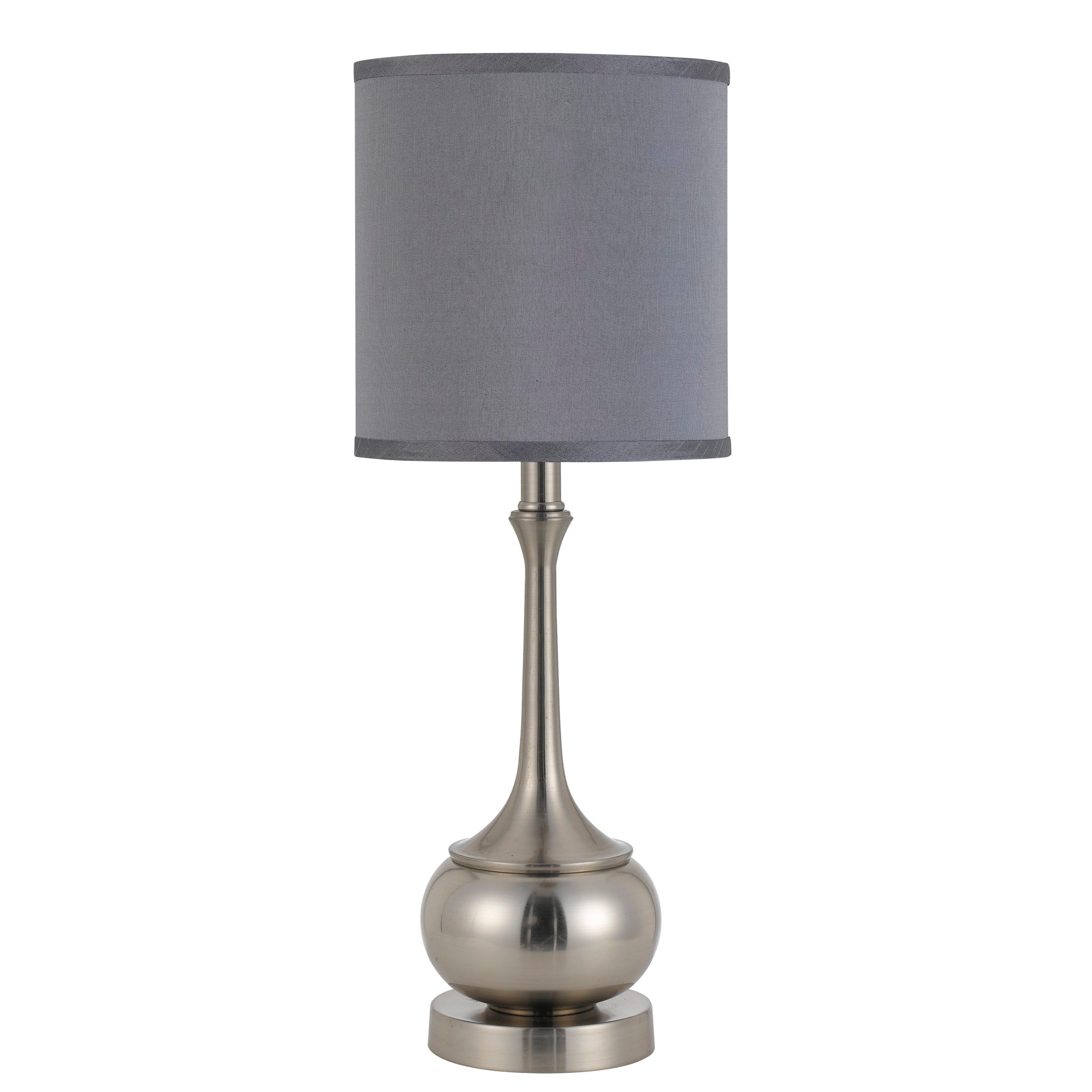 Silvertone Metal Accent Lamp - Mycitystee