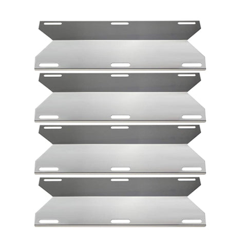Grill Heat Plates fits Jenn-Air 720-0036, 720-0061, 720-0062, 720-0063, 720-0077 3 4 Burner Grills, 4 Pcs Parts 17 3/4'' x 6 3/8'' - Mycitystee