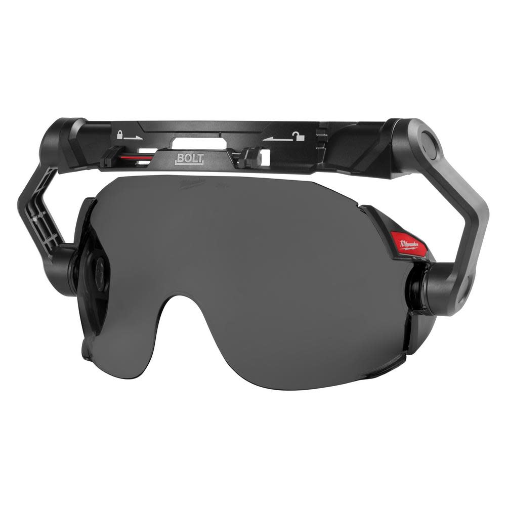 Milwaukee BOLT Eye Visor Tinted Dual Coat Lens Compatible with Safety Helmets and Hard Hats 48-73-1415 from Milwaukee - Mycitystee