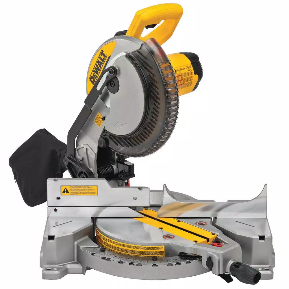 DEWALT 15 Amp Corded 10 in. Compound Single Bevel Miter Saw and#8211; XDC Depot - Mycitystee