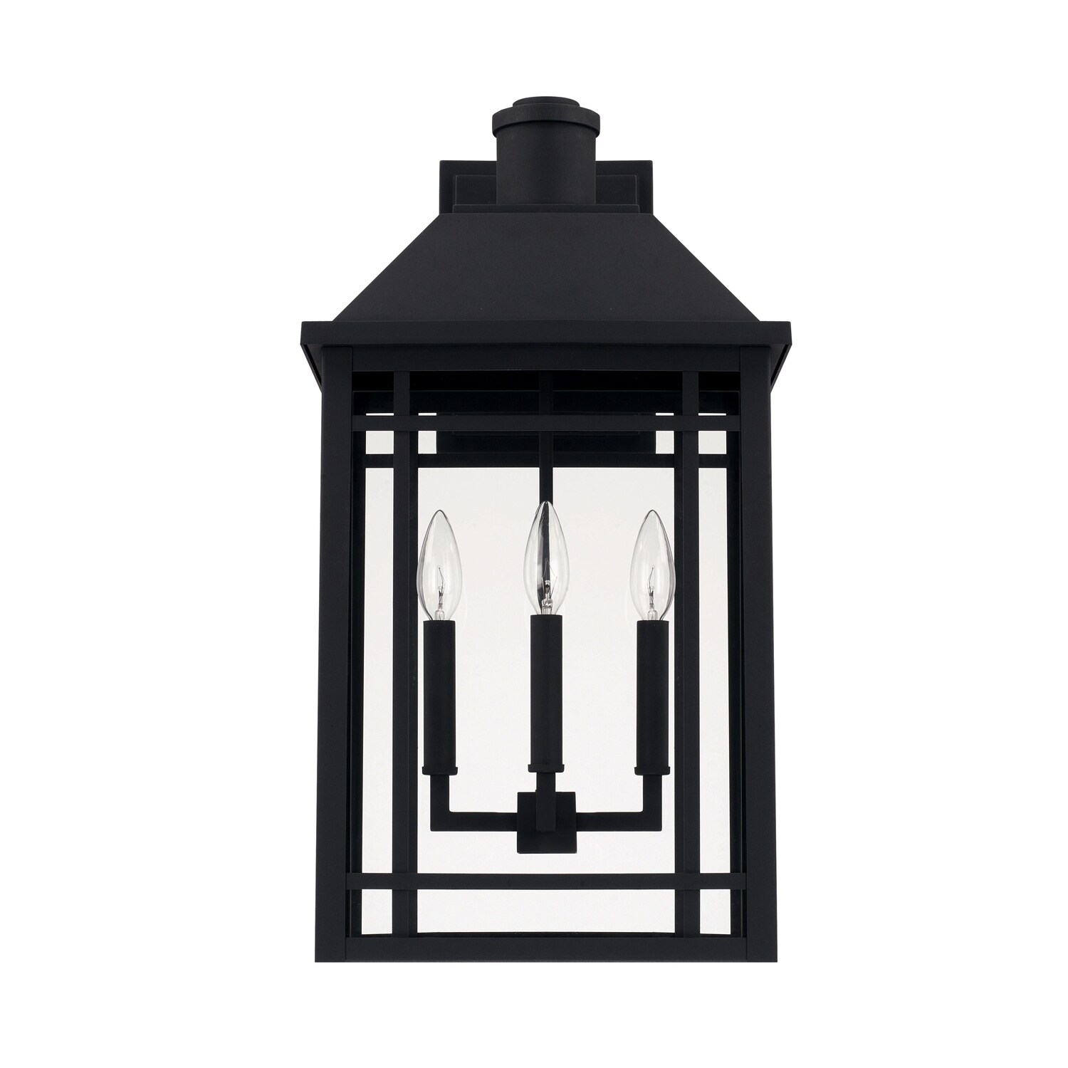 Braden 3-light Black Outdoor Wall Lantern Shopping - The Best Deals on Outdoor Wall Lanterns | 28438484 - Mycitystee