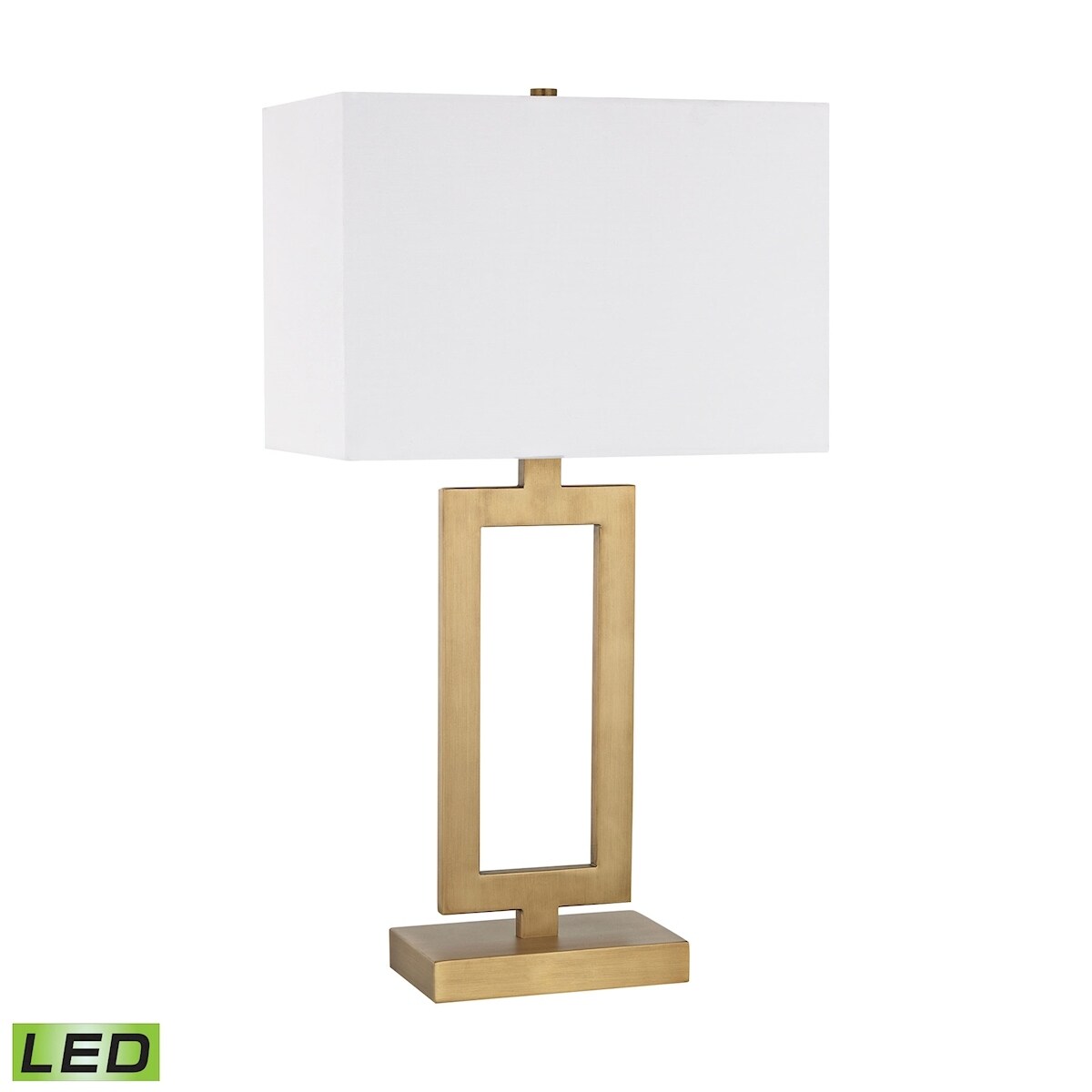 Dromos 26'' High 1-Light Desk Lamp - Antique Brass - Mycitystee