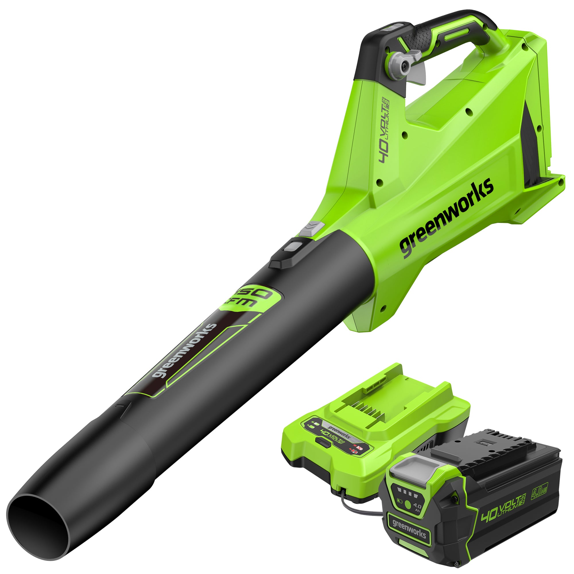 40V 450 CFM Axial Leaf Blower  Battery | Greenworks Tools - Mycitystee