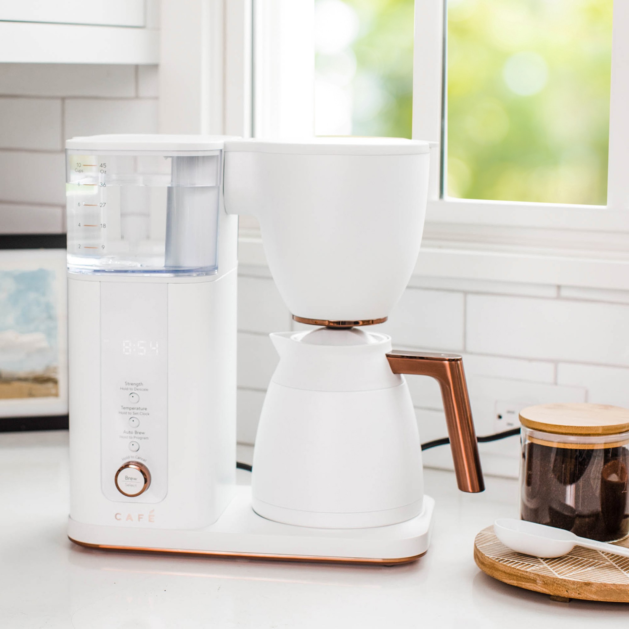 Café Specialty Drip Coffee Maker， White - Mycitystee