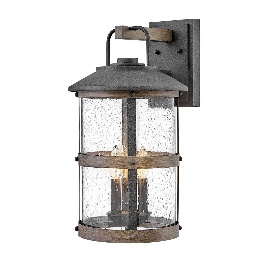 Hinkley Lakehouse 3-Light Outdoor Wall Mount Lantern in Aged Zinc Shopping - The Best Deals on Outdoor Wall Lanterns | 31585706 - Mycitystee