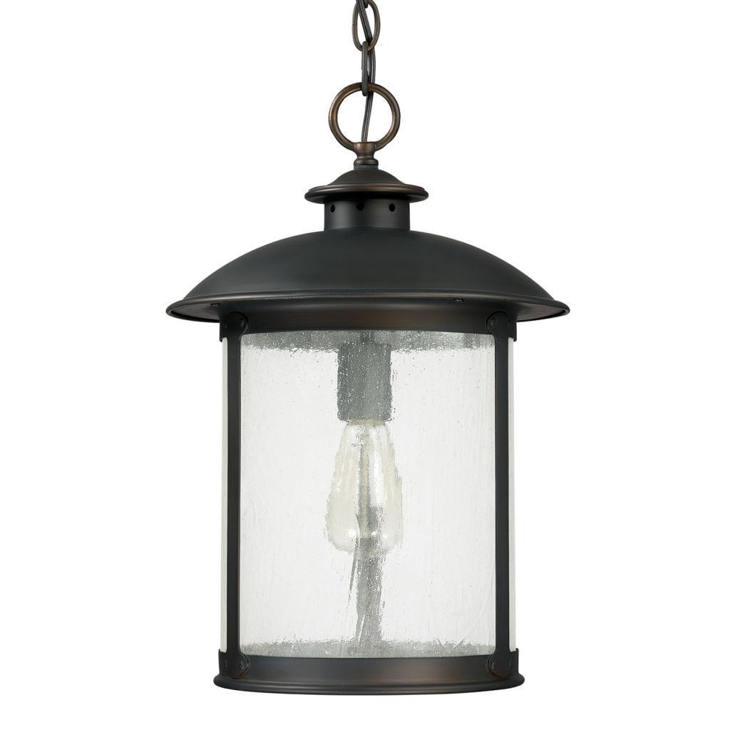 Dylan 1-light Old Bronze Outdoor Hanging lantern Light - Mycitystee