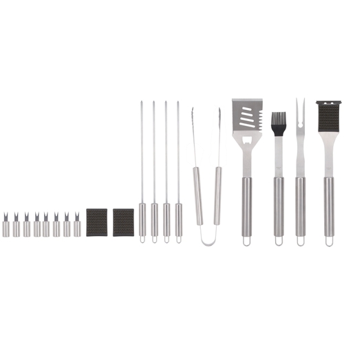 Omaha JJ18626-A BBQ Grill Set， Steel， Stainless Steel - Mycitystee