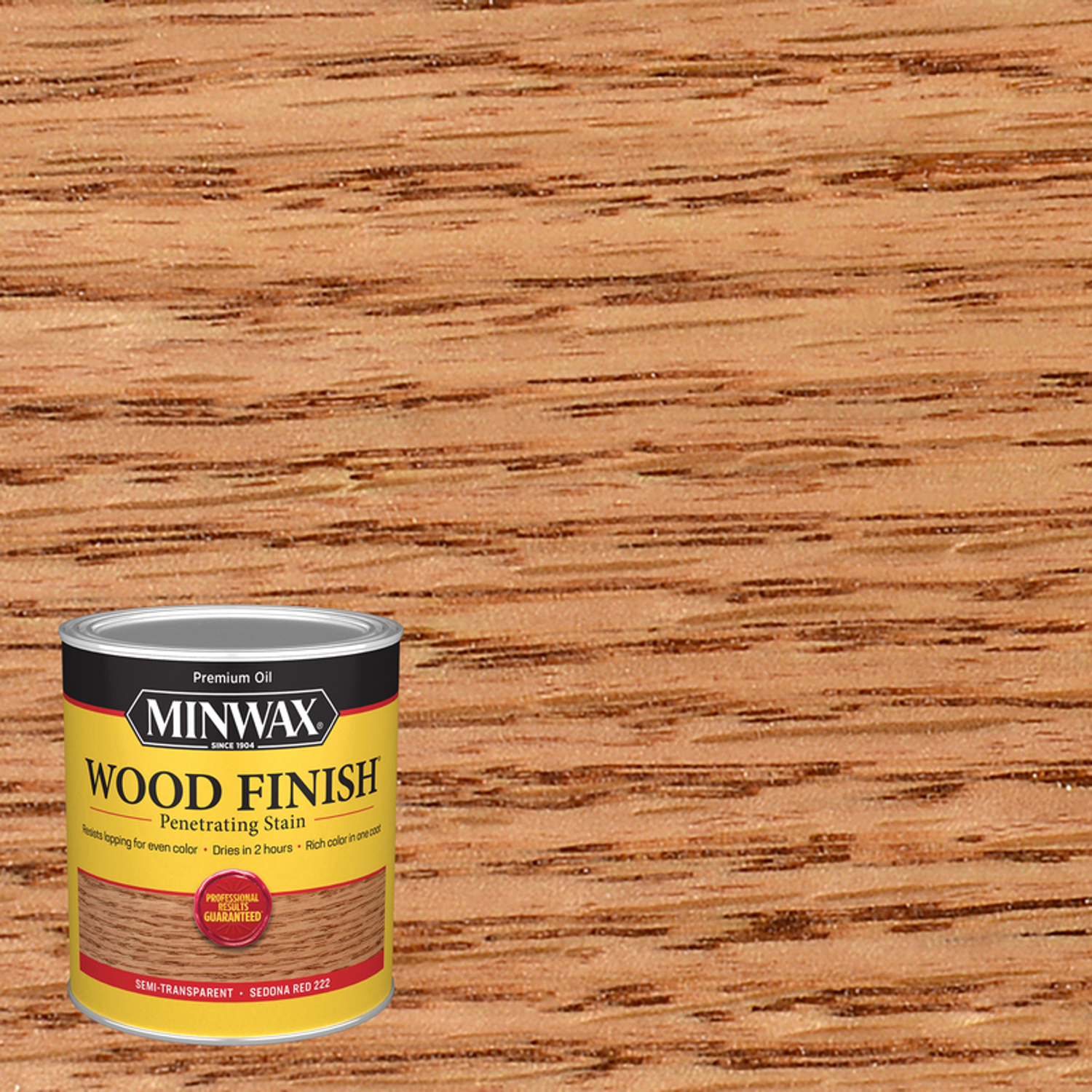 Minwax Wood Finish Semi-Transparent Sedona Red Oil-Based Penetrating Wood Stain 1 qt - Mycitystee