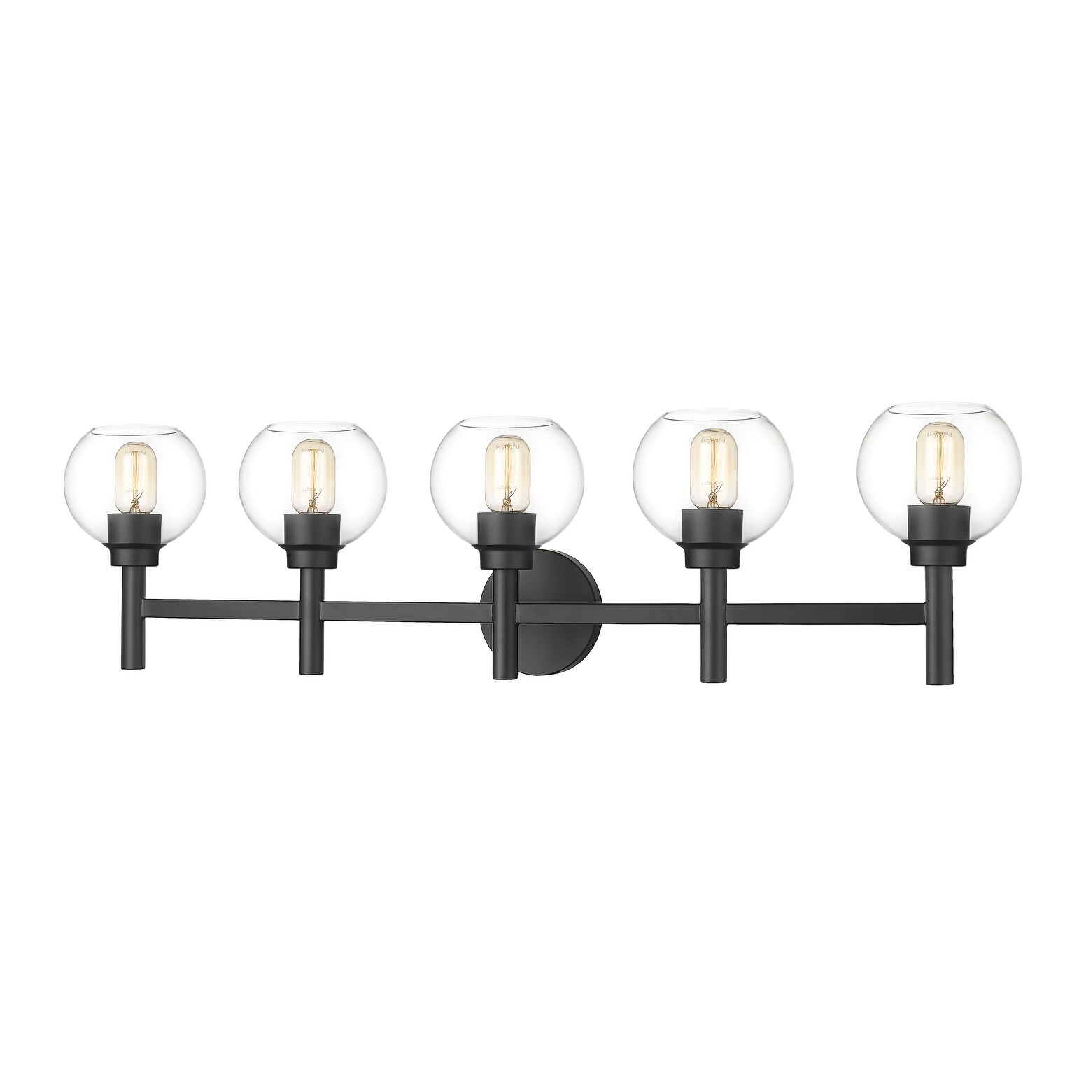 Sutton 5 Light Vanity - Matte Black - Mycitystee