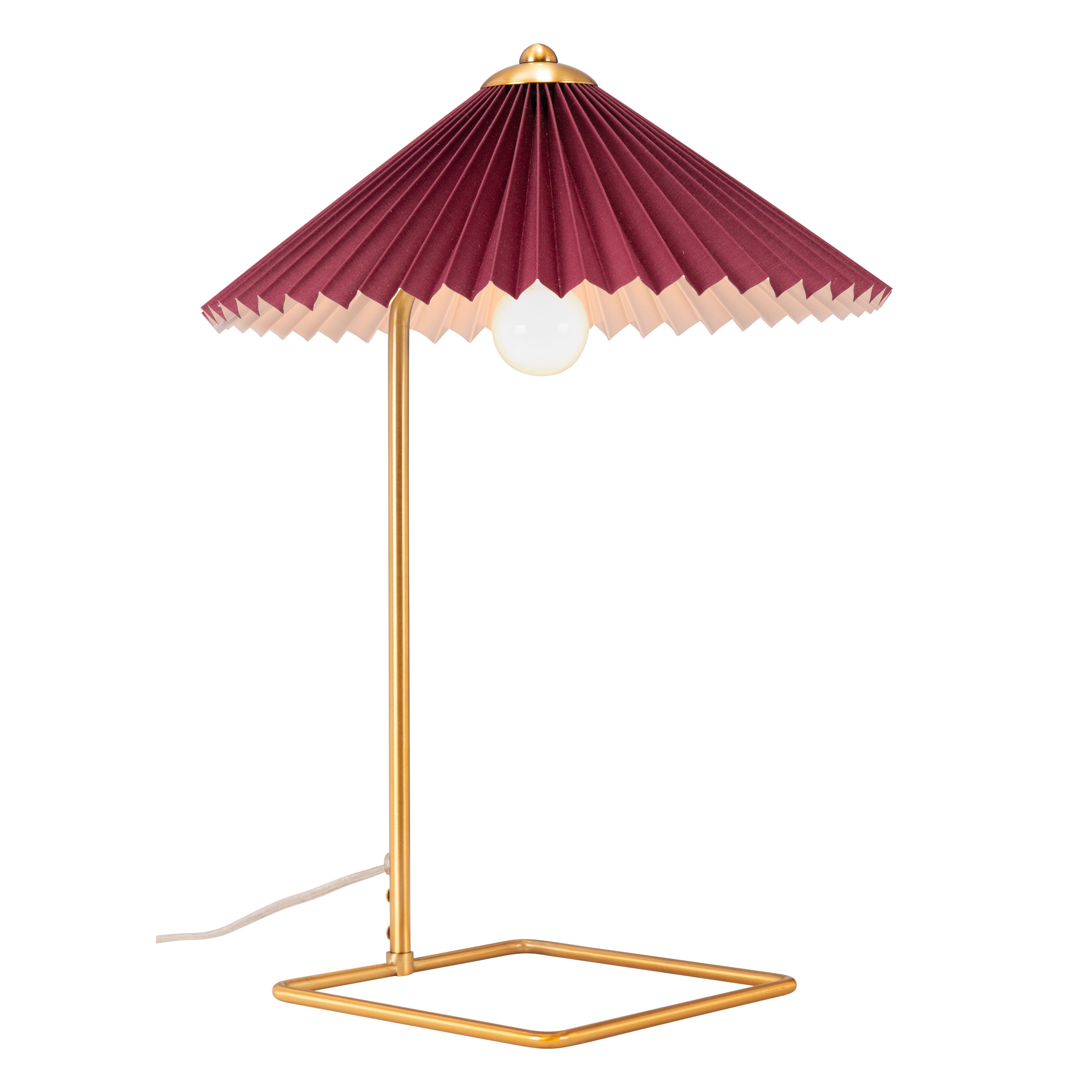 Charo Table Lamp Red and Gold - 13.8