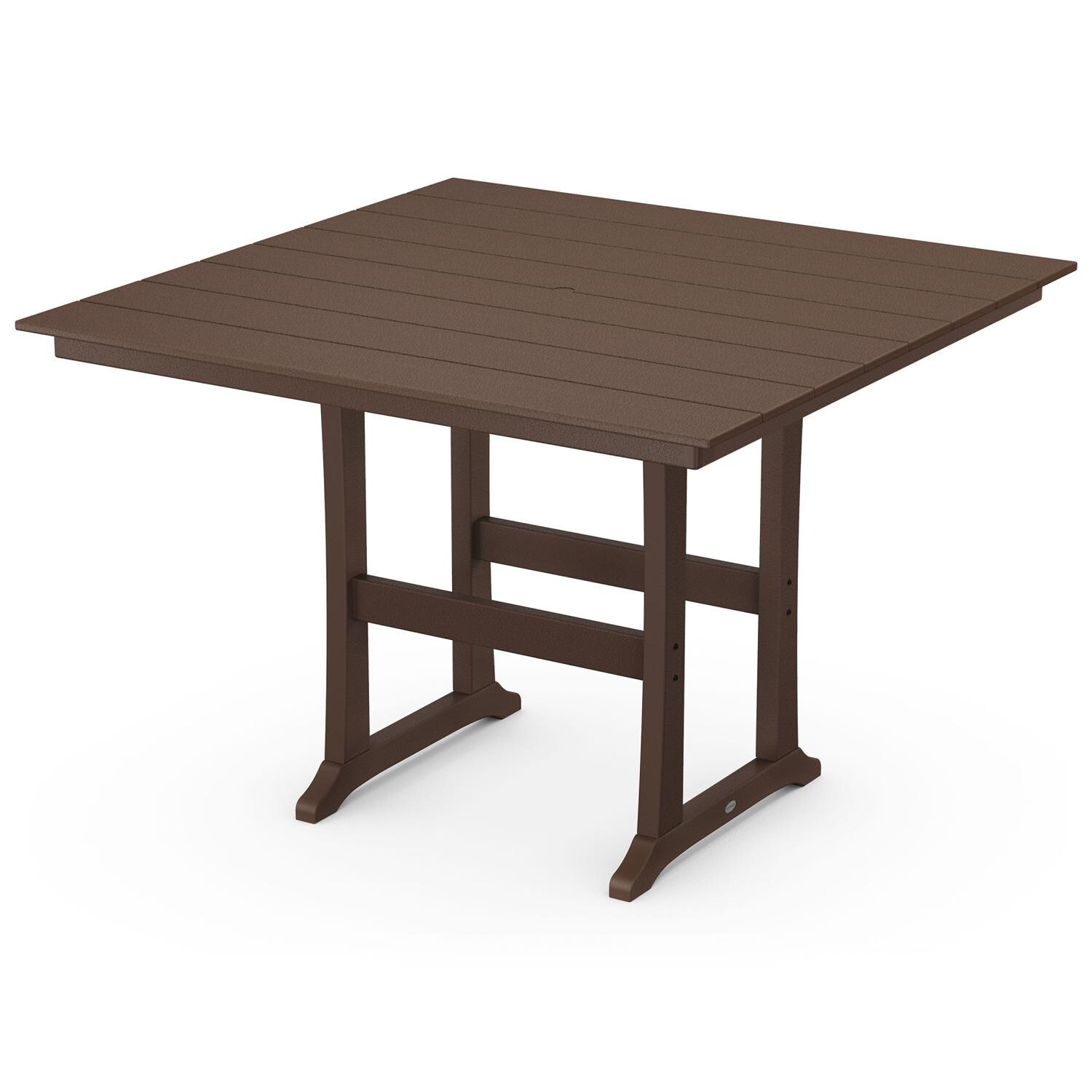 POLYWOOD 59-Inch Farmhouse Trestle Bar Table - Mycitystee