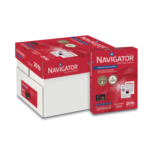 Navigator Premium Multipurpose Copy Paper， 97 Bright， 20lb， 8.5 x 11， White， 500 Sheets/Ream， 10 Reams/Carton (NMP1120) - Mycitystee