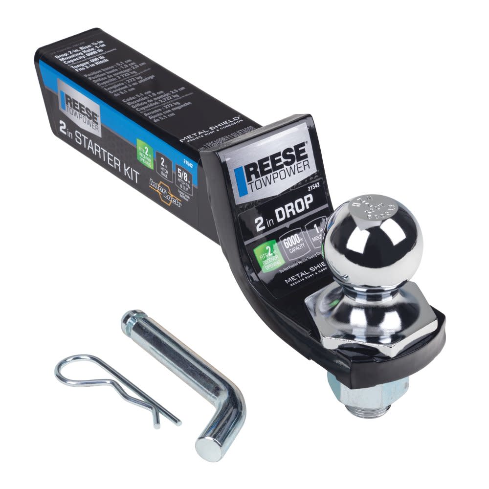 Reese Interlock 9 6000 lbs Hitch Ball Mount Starter Kit - Mycitystee