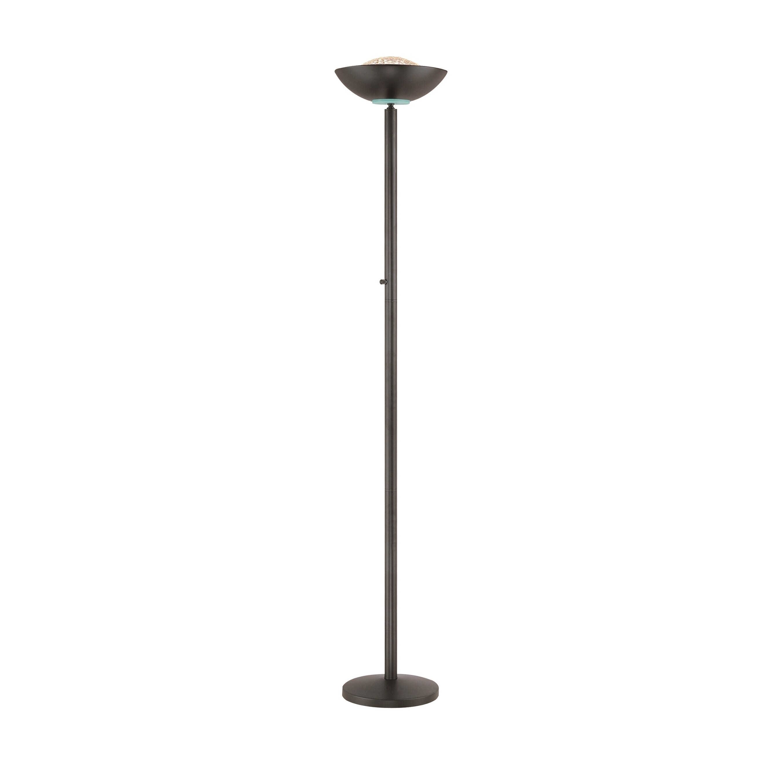 Lite Source Basic II Torchiere Lamp， Black - Mycitystee