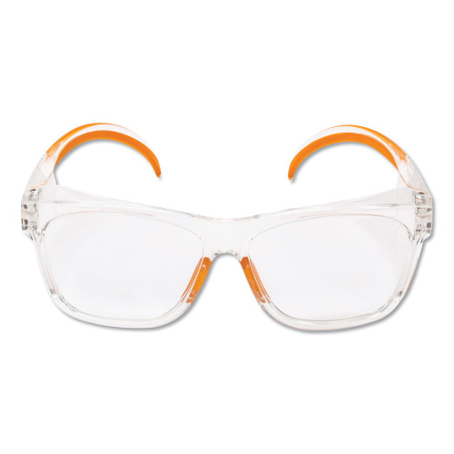 KleenGuard Maverick Safety Glasses， Clear/Orange， Polycarbonate Frame， 12/Box (49301) - Mycitystee