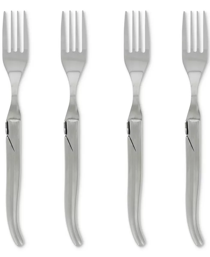 French Home Laguiole Connoisseur Stainless Steel Steak Forks， Set of 4 - Mycitystee