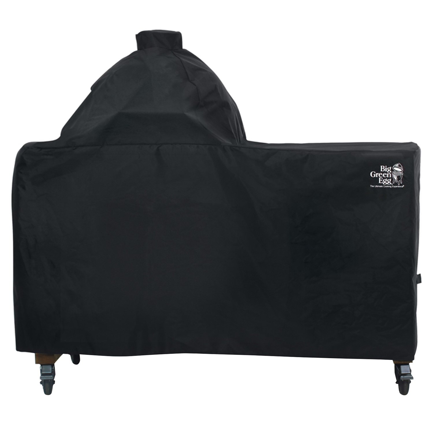 Big Green Egg Black Grill Cover For Large EGG in Acacia Table - Mycitystee