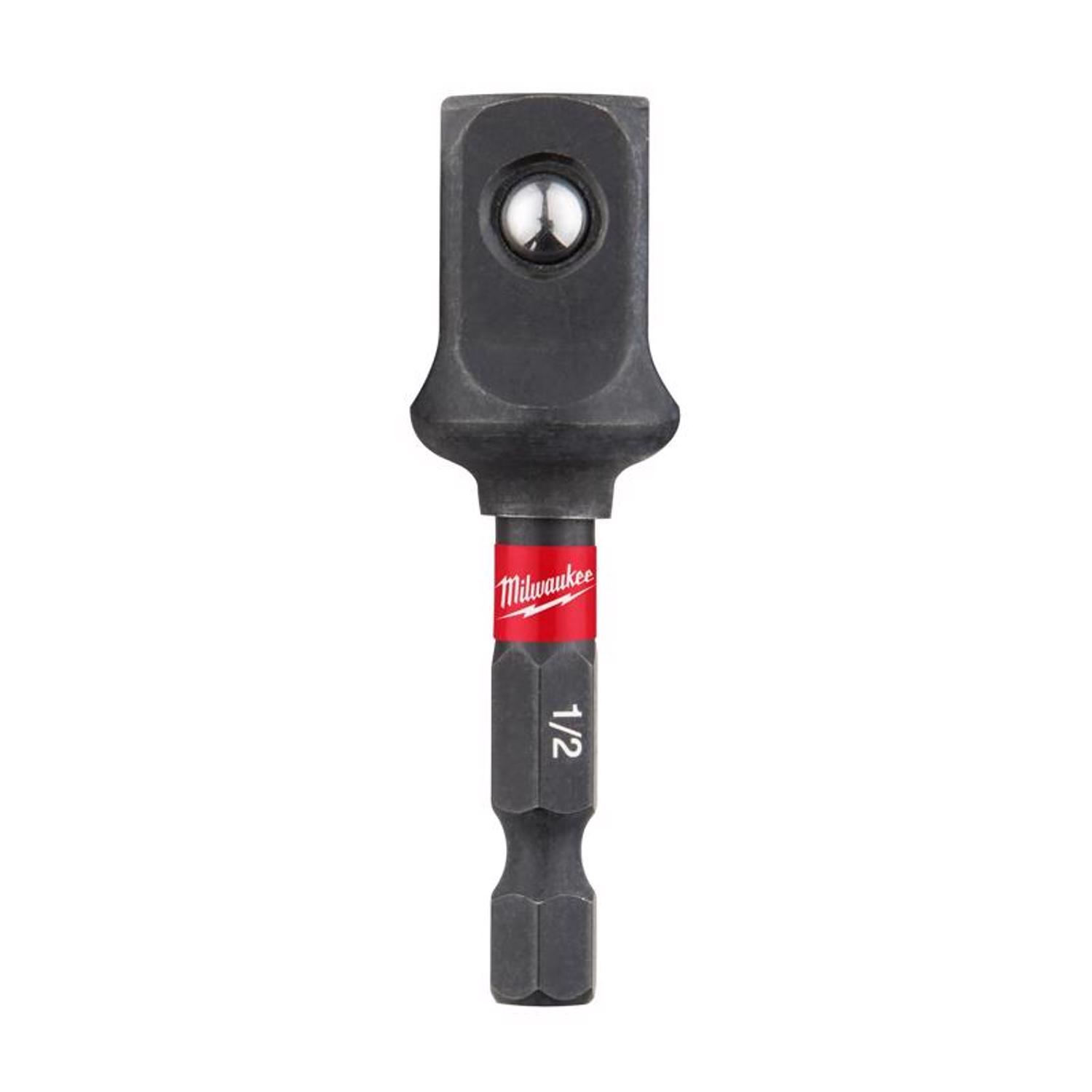 Milwaukee Shockwave Hex/Square 2 in. L Socket Adapter Alloy Steel 1 pk - Mycitystee