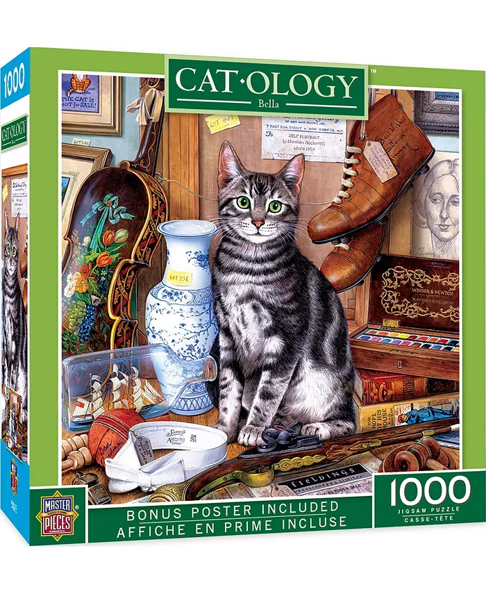 MasterPieces Puzzles Catology - Bella 1000 Piece Adult Jigsaw Puzzle - 25