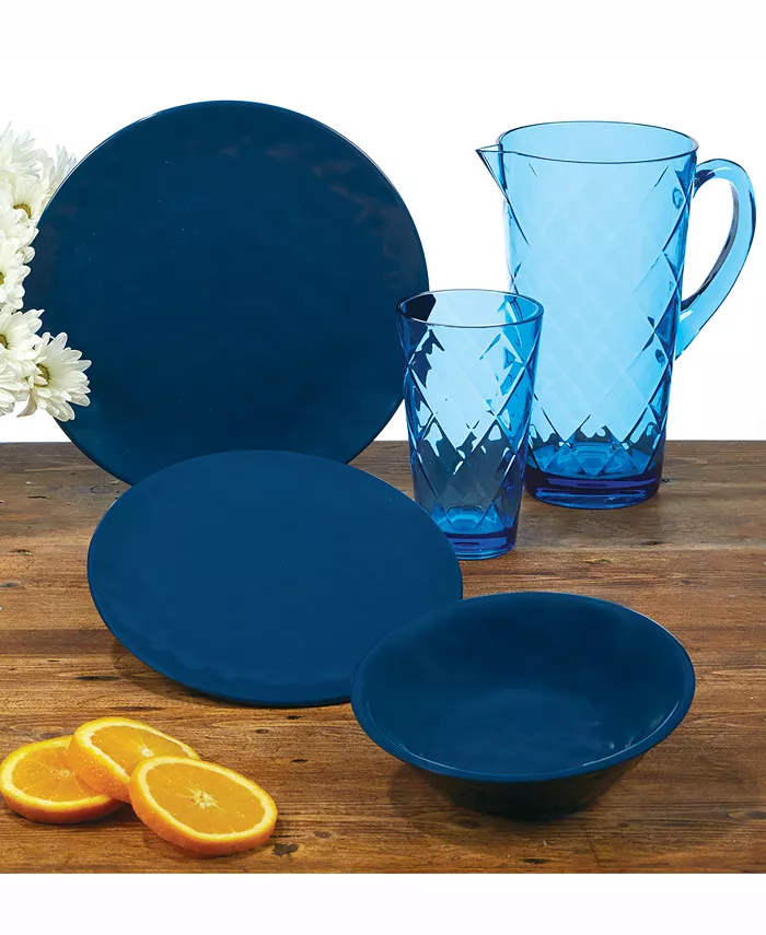Certified International Cobalt Blue Melamine Dinnerware - Mycitystee