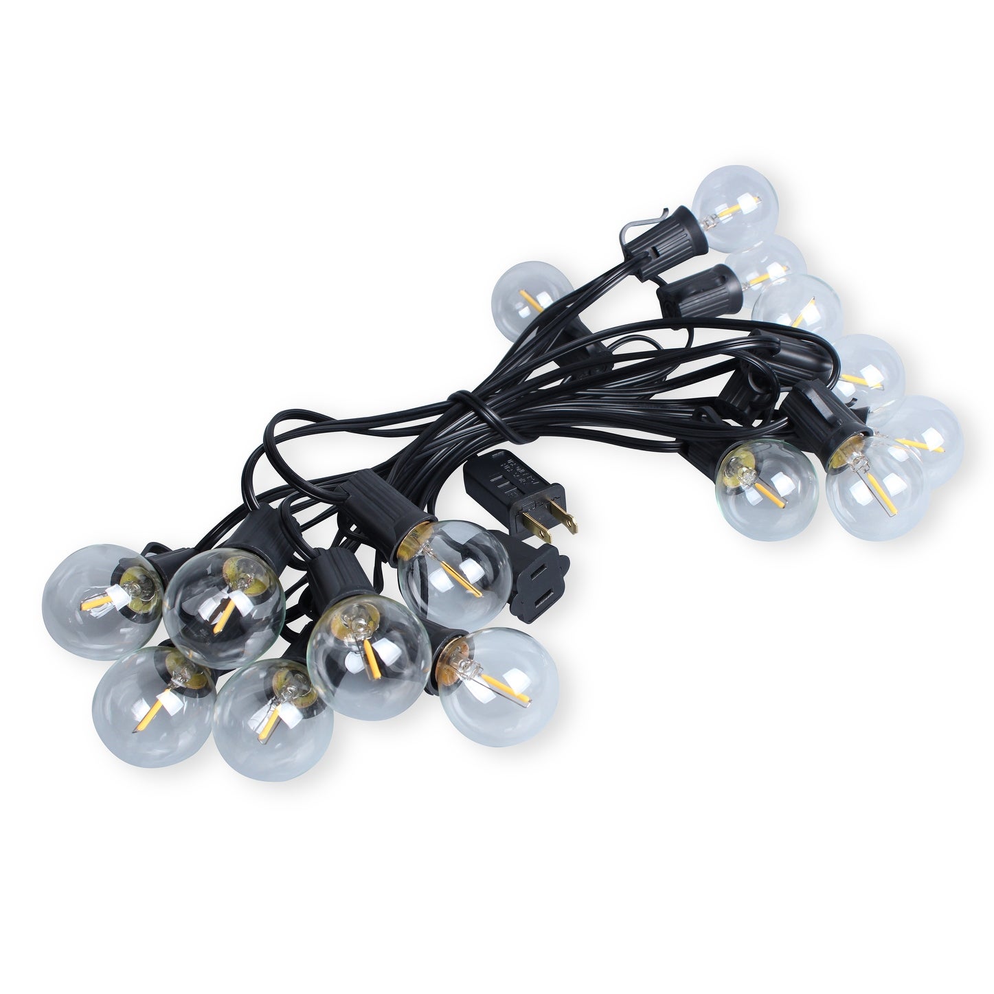 LEDPAX 50-Light 50 ft. Indoor and Outdoor LED String Light， Black (2 Pack) - 50 Foot Shopping - The Best Deals on String Lights | 39699986 - Mycitystee