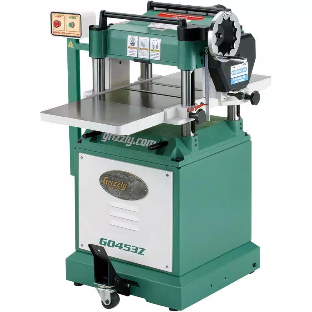 Grizzly Industrial 15 Amp 15 in. 3 HP Corded Planer with Spiral Cutterhead and#8211; XDC Depot - Mycitystee