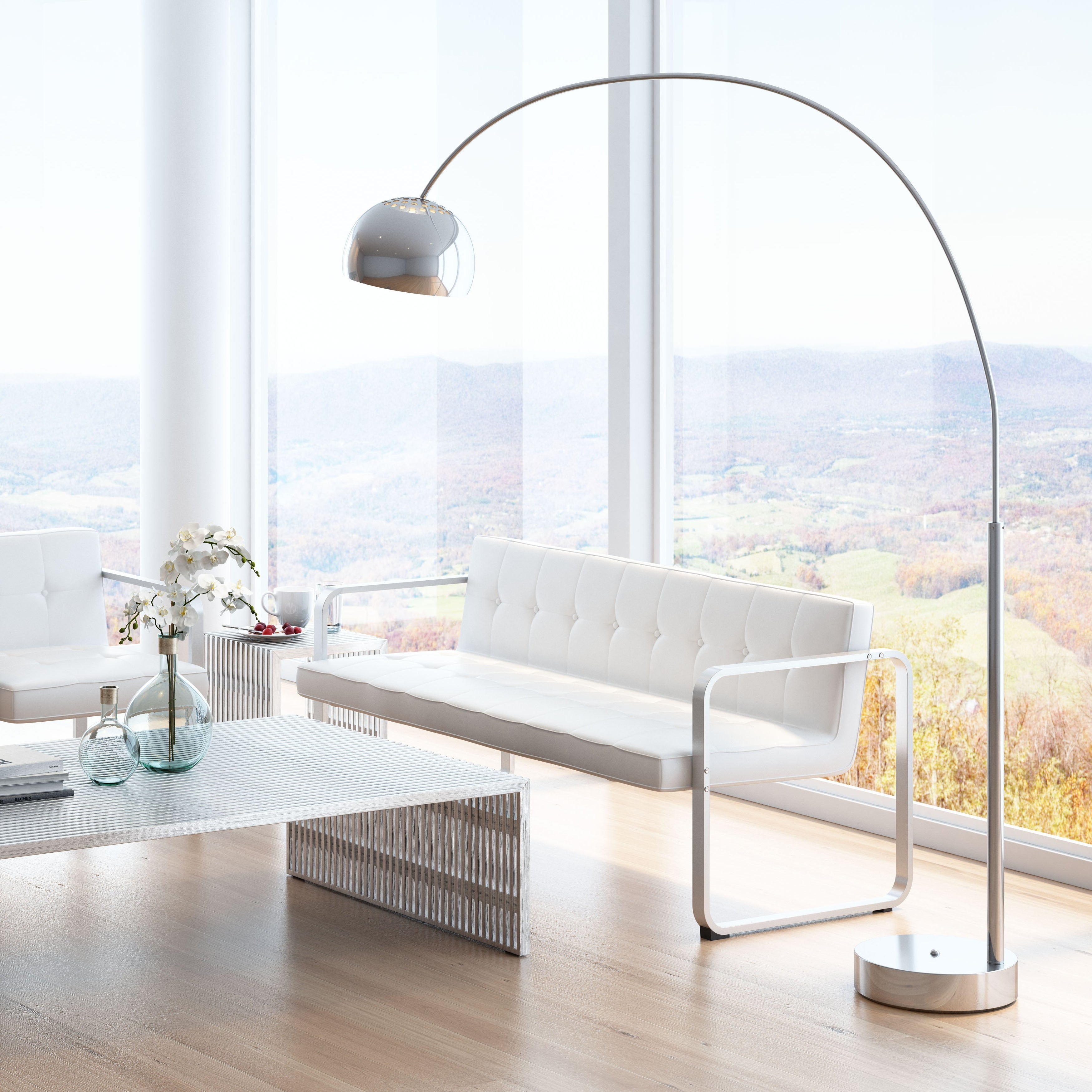 Adams Floor Lamp Chrome - Mycitystee