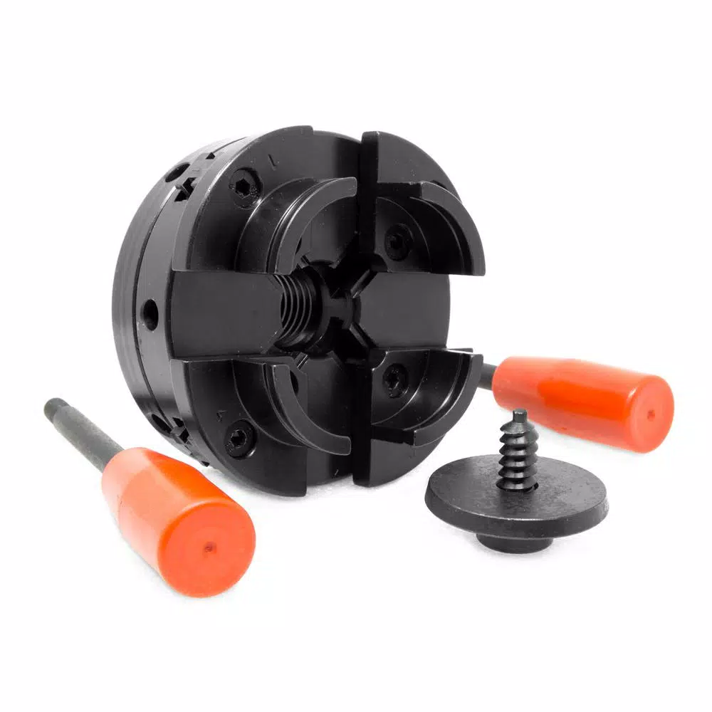 WEN 4 in. 4-Jaw Self-Centering Lathe Chuck Set with 1 in. x 8TPI Thread and#8211; XDC Depot - Mycitystee