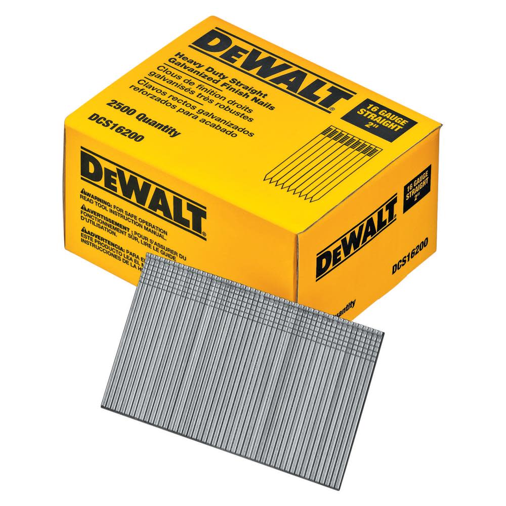 DEWALT 16 Gauge Straight Finish Nails (2500) DCS16200 from DEWALT - Mycitystee