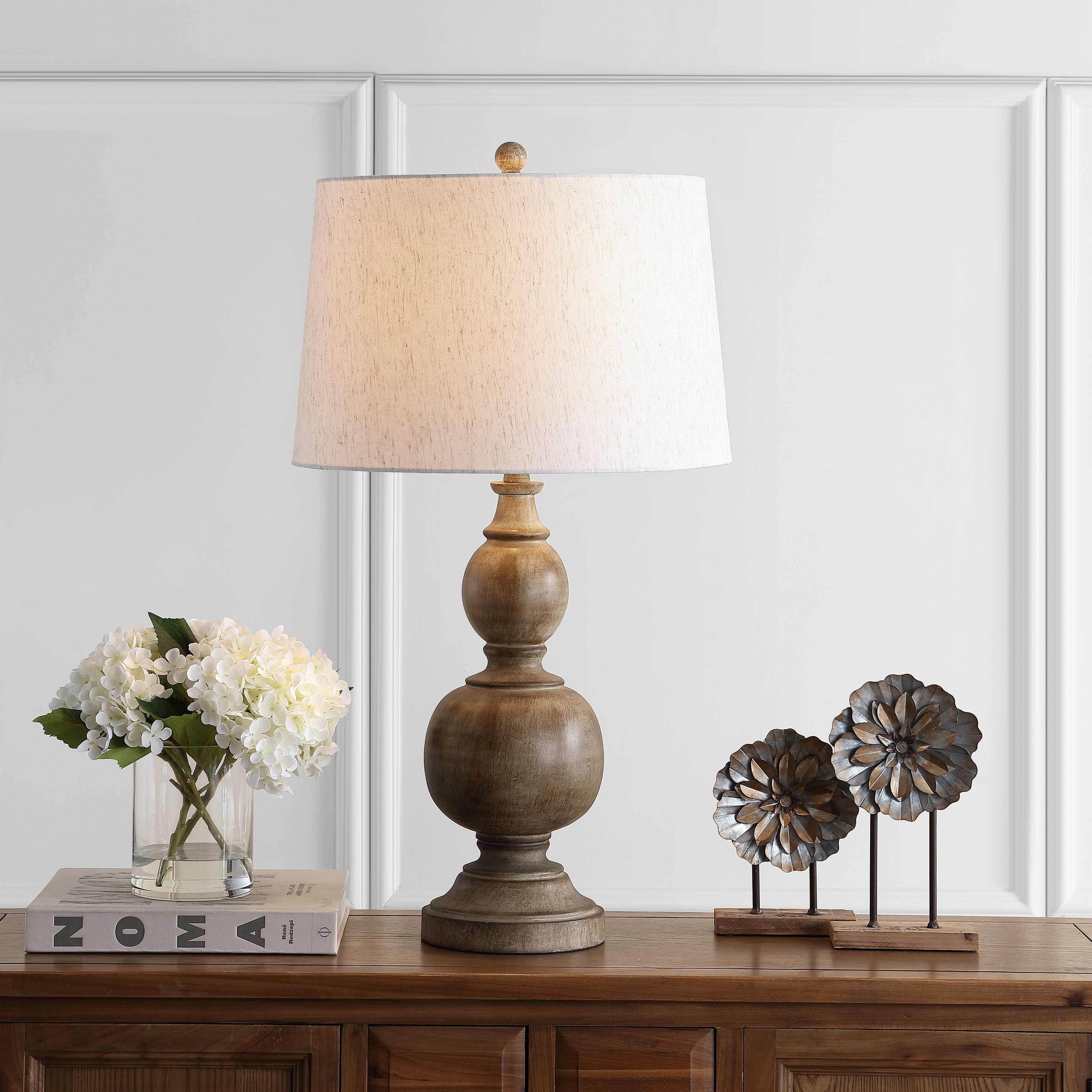 SAFAVIEH Lighting 32-inch Araceli Brown Table Lamp (Set of 2) - 17