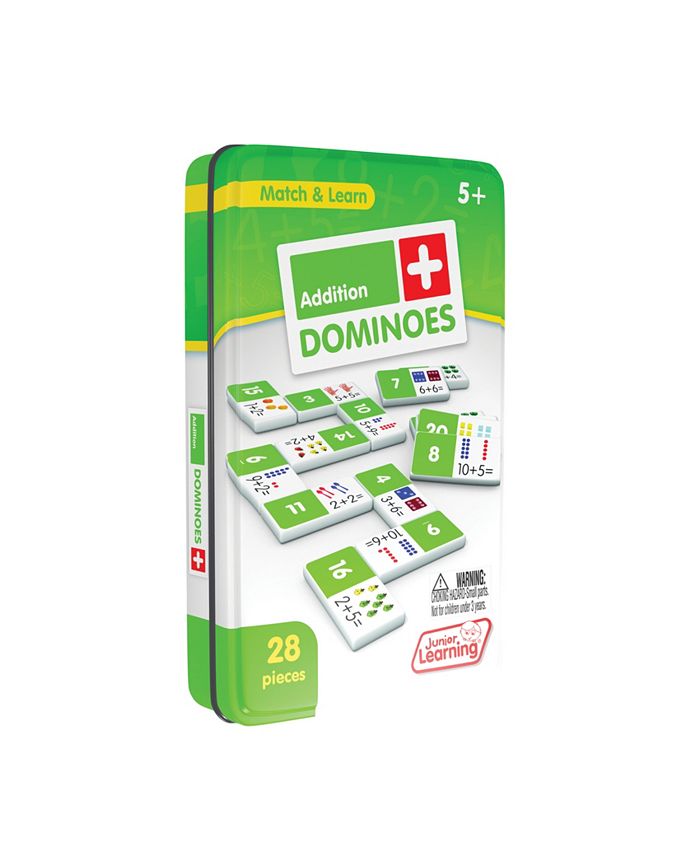 Junior Learning Addition Dominoes Match and Learn Educational Learning Game - Mycitystee