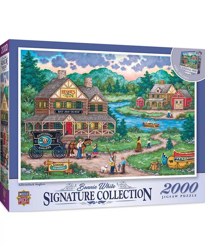 MasterPieces Puzzles Signature - Adirondack Anglers 2000 Piece Adult Jigsaw Puzzle - Mycitystee