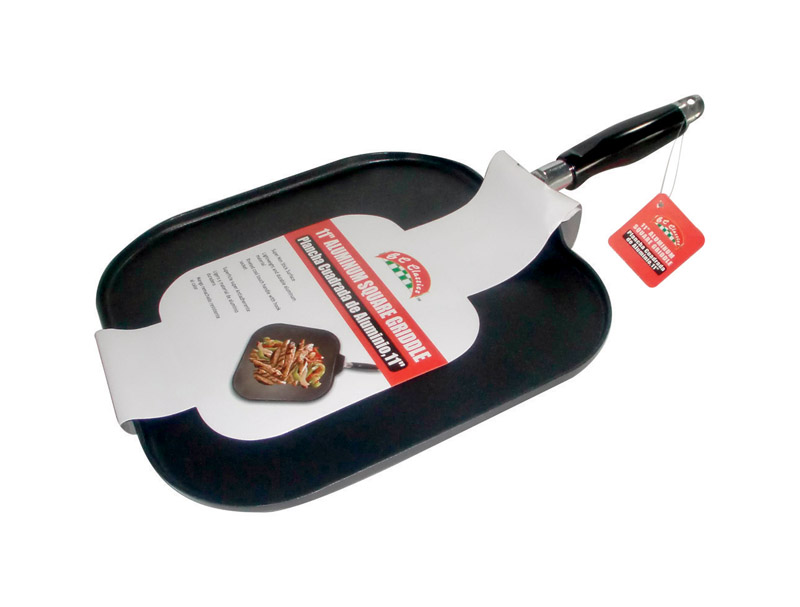Bene Casa Classics 17 in. L X 11 in. W Aluminum Nonstick Surface Griddle - Mycitystee